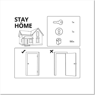 Stay Home - Ikea Guide Posters and Art